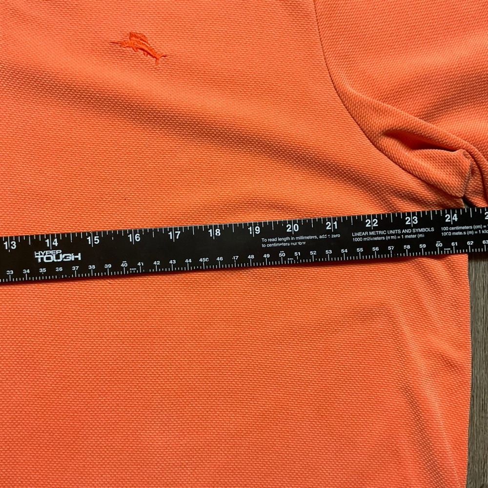 Tommy Bahama Tennis Golf Preppy Polo Shirt Mens XL Orange Boating Casual Resort - Picture 6 of 7
